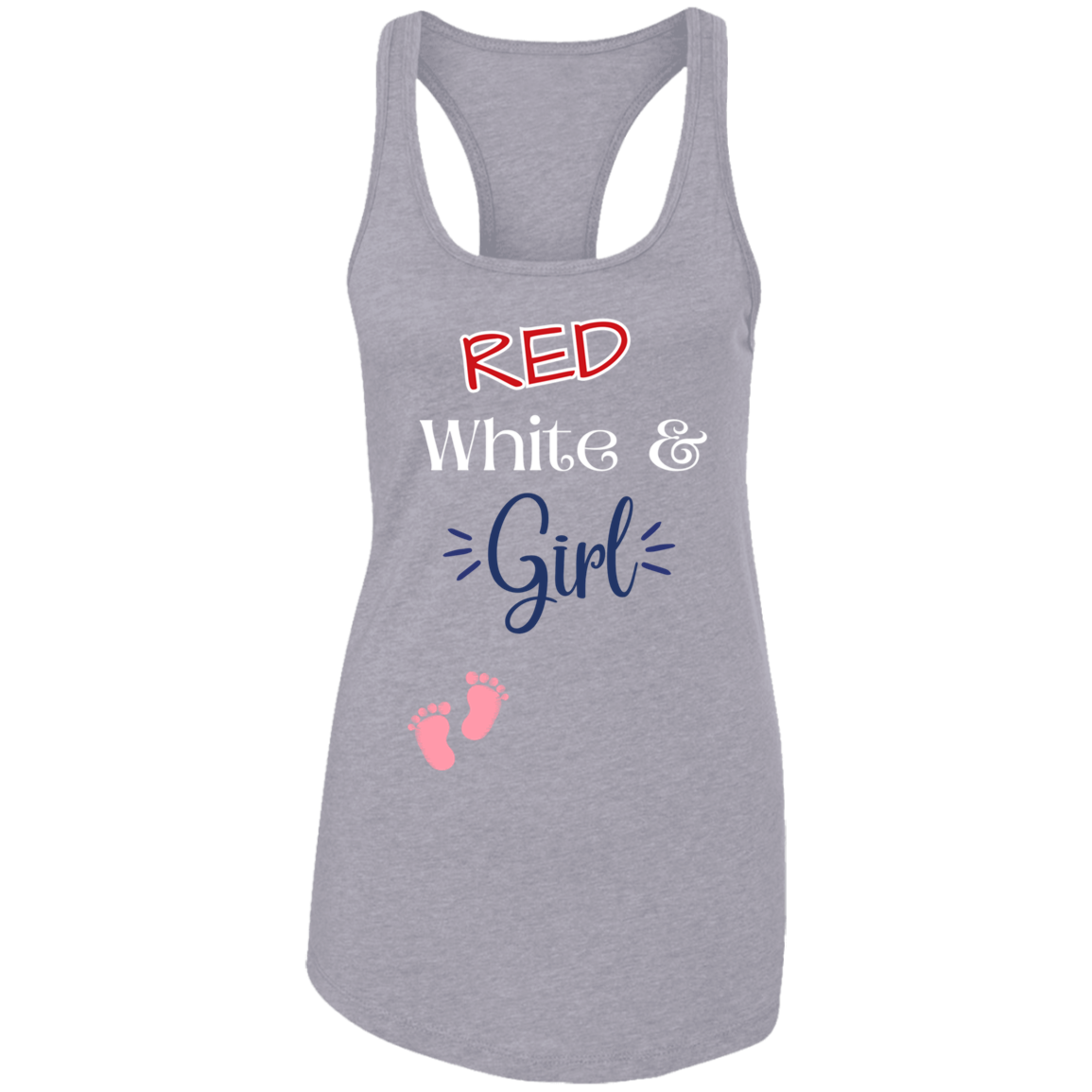 Red White and Girl pregnancy shirt,